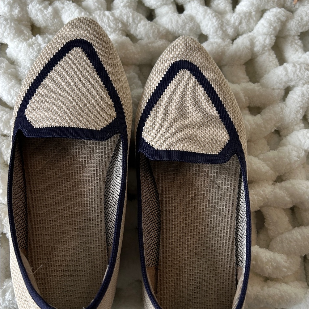 Birdies Beige and Black Women's Loafers. Size 5.5 - Picture 2 of 6